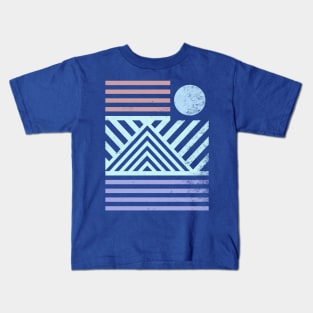 Retro sun stripes Kids T-Shirt